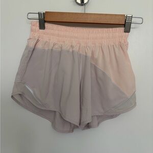 Lululemon Run Shorts Blush Pink Lined | Size 4
